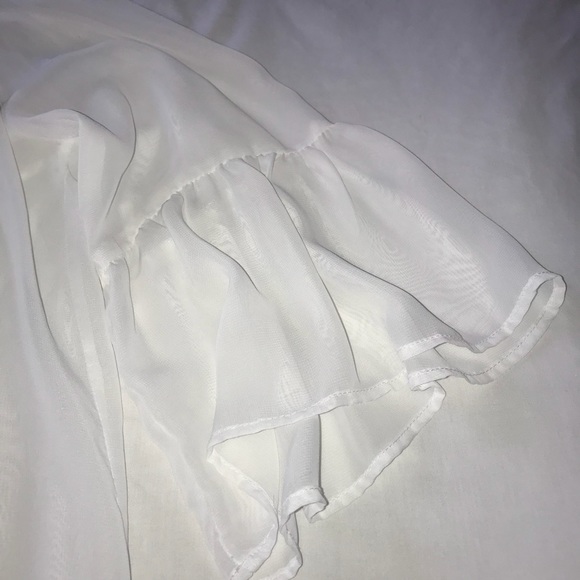 Strapless White Boho Dress - Picture 3 of 6